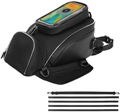 Motorcycle Tank Bag for Honda NT1100 NT 1100, Magnetic & Strap Mount Tank Bag for Motorcycles, Motorcycle Touring Navigation Luggage Bag Tank Bags,A Strap