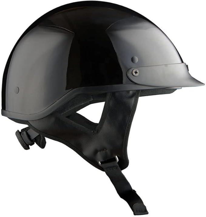 1Storm Motorcycle Half Face Helmet Mopeds Scooter Pilot with Retractable Inner Smoked Visor