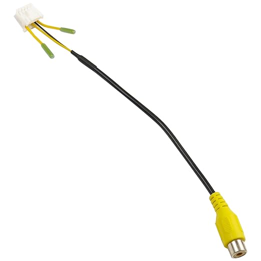 10Pin RCA Wiring Harness Connector for Android Car Stereo Radio Backup Camera RCA Video Input Adapter Replacement Cable, USJY37