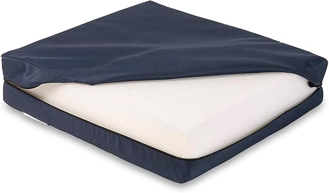 DMI Seat and Chair Cushion for Office Chairs, Wheelchairs, Scooters, Kitchen Chairs or Car Seats, for Support and Height while Reducing Stress on Back, Tailbone or Sciatica, 4 in