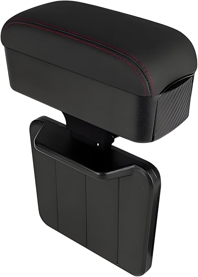 Car Armrest Storage Box Organizer for Nissan Versa 2006–2025, Forearm Wrist Support Adjustable Center Console Armrest Pad Car Seat Gap Filler Organizer