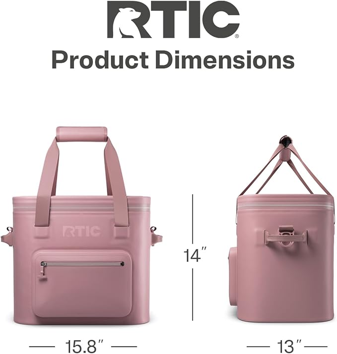 RTIC 30 Can Ultra-Tough Soft Cooler Pro, Insulated, Waterproof, Leak Proof, Portable Floating Bag for Beverage, Drink, Lunch, Outdoor, Beach, Car,Camping, Picnic, Fishing, Boat