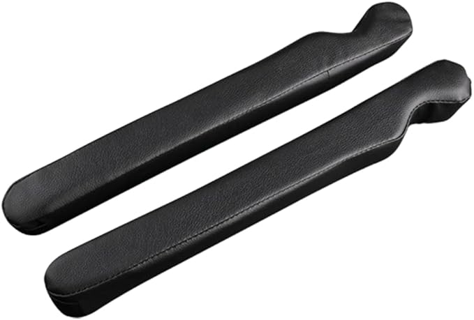 2PCS Car Seat Gap Filler, Microfibre Leather Vehicle Gap Stopper to Fill Between Seat & Console Organizer, Automotive Interior Accessories, Universal for SUV Sedan Truck (Black)