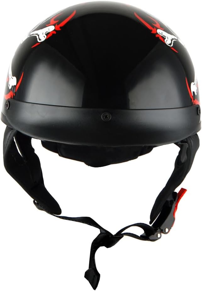 1Storm Motorcycle Half Face Helmet Mopeds Scooter Pilot with Retractable Inner Smoked Visor