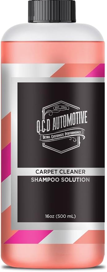 Carpet Cleaner Shampoo - Deep Cleaning for Carpets, Mats, Seats, Upholstery - Machine or Hand Use - Safe and Gentle Formula - Fresh Scent - 16oz