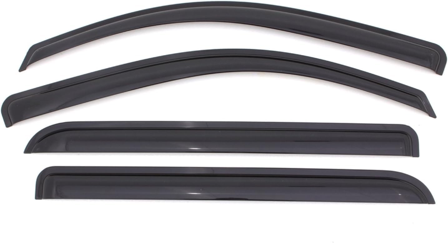 KPY Window Visor Compatible with Toyota 4Runner 2003-2009, 4PC Rain Guard Side Window Vent Deflectors Tape-On Mugen Style, 2003 2004 2005 2006 2007 2008 2009