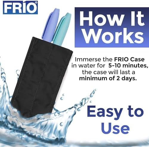 FRIO Cooling Wallet - Insulin Cooler for 45+ Hours of Stress Free On The Go - Black - Individual