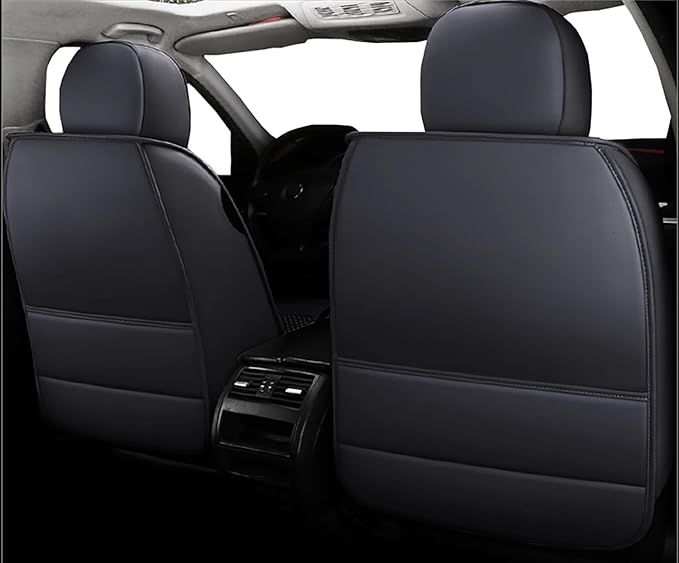 Car Seat Covers Full Set,Automotive seat Covers for Cars,Waterproof Leather seat Covers with Fixed Lumbar Support,Universal Fit for Most Cars,SUV,Trucks and Sedans