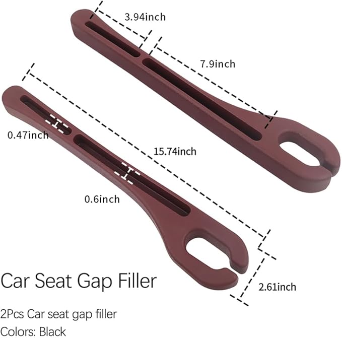 Stacool [2026 Upgrade] 2PCS Car Seat Gap Filler with Phone Holder,Multi-Function Car Side Seat Gap Filler for Prevent Items Falling,Universal Car Seat Organizer Car Accessories (Red)