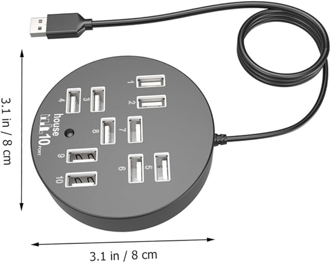 COHEALI USB Hub Ports High Speed USB Port Expander for Laptop Multi USB Data Dock Station for Exchange and Gaming Compact Design for Convenient Connectivity