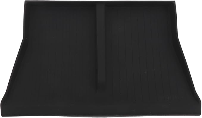 Center Console Wireless Charging Mat, Easy to Clean Anti Slip Phone Charging Silicone Pad, Interior Accessories for Car Phone Stand, Dash Mat with Holder (Black W240004607)