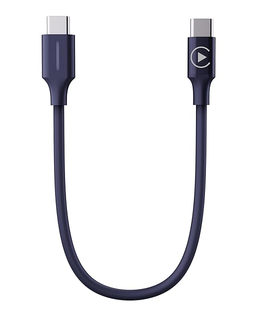 2-in-1 CarPlay Jumper Cable for Motorcycle, CarPlay Bluetooth Headset Bypass Adapter, Enable Mirroring on Harley/Indian/Goldwing Without Headset, USB-C to USB-C Support Charging,Black