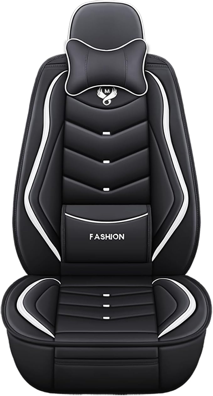 Car Seat Covers Full Set,Automotive seat Covers for Cars,Waterproof Leather seat Covers with Fixed Lumbar Support,Universal Fit for Most Cars,SUV,Trucks and Sedans