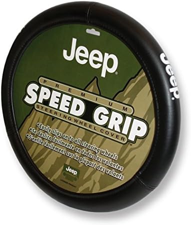 U.A.A. INC. - 006478R01 Car Truck SUV Black Grip Steering Wheel Cover - Speed for Jeep Speed Grip
