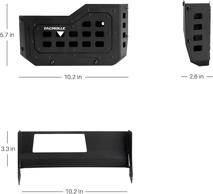 Center Console Organizer, Metal Gear Shift Side Tray for Jeep Storage Accessories, Center Console Storage Box Fits Jeep Wrangler JL Gladiator JT 2018–2025