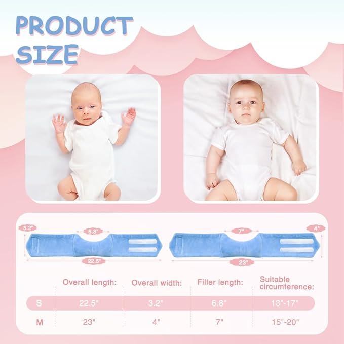 Torticollis Pillows for Infants Baby Neck Support Pillow Infant Newborn Head Shaper Correction Cusion Adjustable Toddler Kid Head Positioner for Car Seat Travel