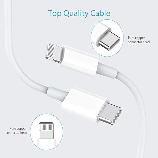 iPhone Charger Fast Charging,Fast Charger iPhone 20W PD 6FT USB C Wall Plug Type C i Phone Fast Charging Power Adapter Lightning Cable Cord for Phone 14 ProMax/13 Mini/12/11/XS/Max/XR/X/8 Plus/SE,iPad