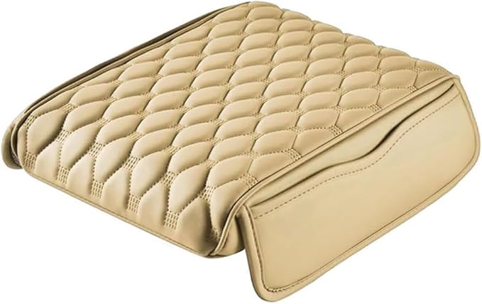 Car Center Console Cover for Acura RDX 2007-2019 2020 2021 2022 2023 2024 2025,Arm Rest Lid Cushion Protector Multifunctional Armrest Cushion Pad Interior Accessories,Beige