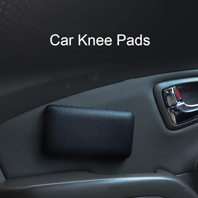 2pcs Car Armrest Cushion, Microfiber Leather Car Knee Pads, Car Knee Cushion Car Armrest Support, Removable Soft Leather Pad, Padded Arm, for Arm Foot Knee Pain Relief