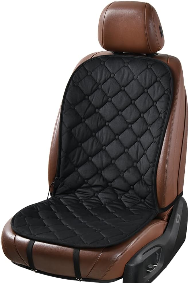 Plush Fleece Car Seat Cushion with Lumbar Support - Ultra Soft Ergonomic Padding for Car, Truck, SUV