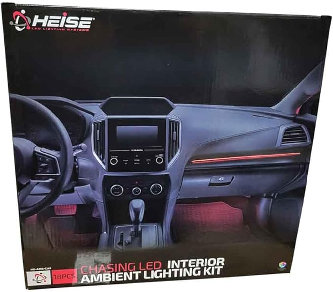Heise by Metra 18 Piece Complete Ambient Lighting Kit, LED, Chasing Effect, Universal Fit, Interior