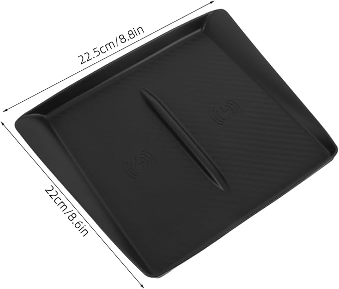 Y Center Console Wireless Charging Pad Non-Slip Silicone Mat Car Interior Accessory Easy Install