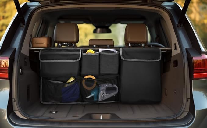 XHRING Car Trunk Organizer Storage Backseat Hanging Bag for Cadillac XT5 Escalade XT4 XT6 XTS SUV Camping Accessories 2000-2025 2026