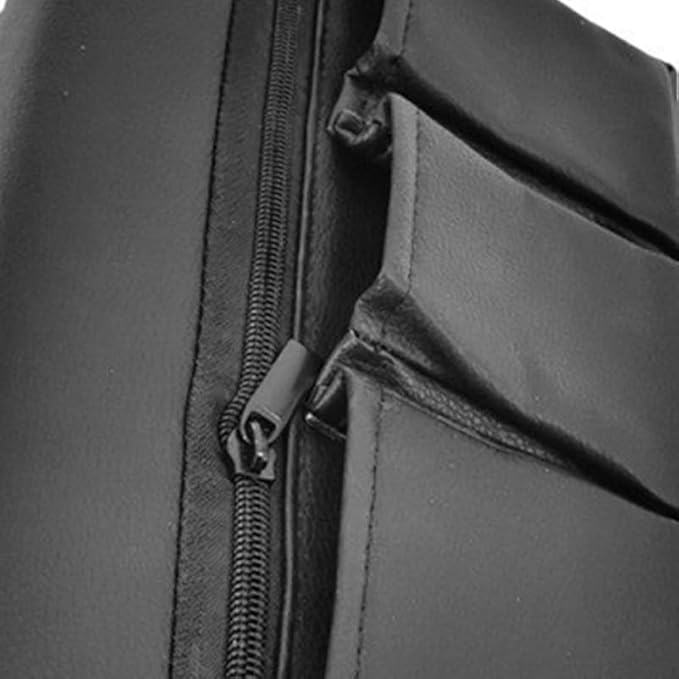 Armrest Pad Organizer, Car Storage Box Auto Side Door Armrest Pad Car Console Side Organizer Arm Rest for Accessory Universal s Leather