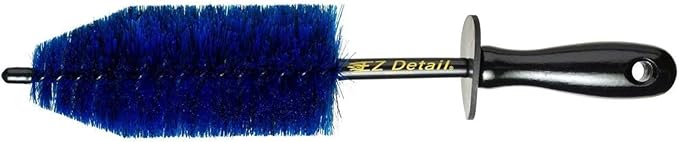 EZ Detail Brush Little - Wheel Rim Cleaner for Cars, Bike, Trucks, Motorcycle, and Other Vehicles. Non-Scratch Auto Detailing Tool, Easily reaches Nook and Crannies