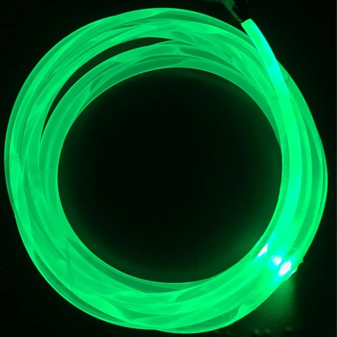 10ft Super Bright MMA Plastic Optic Fiber Side Glow for LED Light Source Soft Optical Light Guide Strip