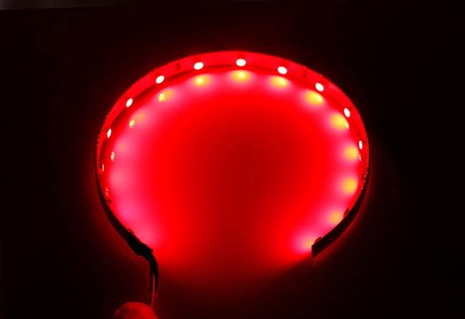 iJDMTOY Brilliant Red 15-SMD LED Accent Ambient Lighting Kit Compatible with Car Motorcycle Projector Lens Demon Eye Retrofit