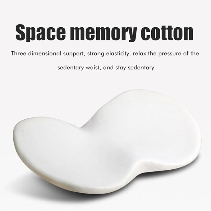 Car Seat Cushion for Driver Thick Memory Foam Car Heightening Seat Cushion Lower Back Pain Relief Back Support Cushion for Car Office Chair