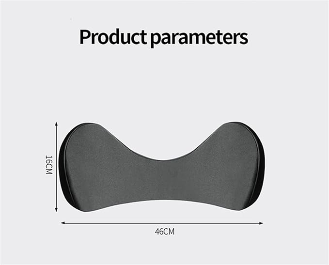 Memory Foam Car Seat, Car Lumbar Support Pillow Tailbone Support Cushions, Back Pad Massager Waist Cushion for Car Seat, Office Chair(1 Gray)