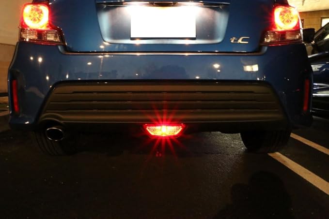 iJDMTOY Super Bright Brilliant Red LED Lighting Kit Compatible With 2014-2016 Scion tC Rear Fog Light Assy