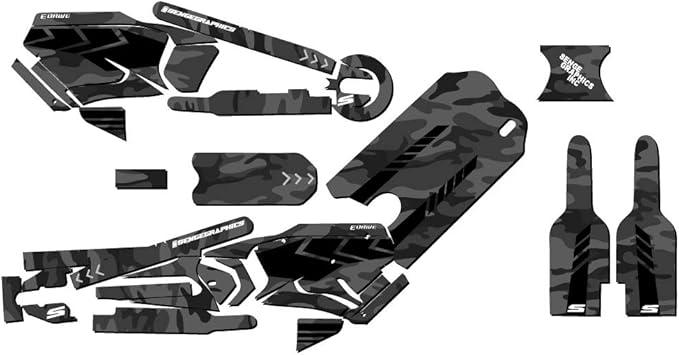 12eDRIVE Apache Grey Senge Graphics Kit Compatible with Stacyc