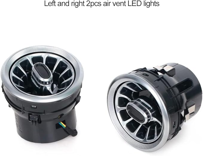 8pcs W222 Accessories LED Air Vent Ambient Lights 7 Colors Kit Replacement for Benz S Class W222 S400 S450 S500 S550 S560 S580 S600 S63 S65 NOT for Coupe 2 Doors (7 Colors [2014-2017])