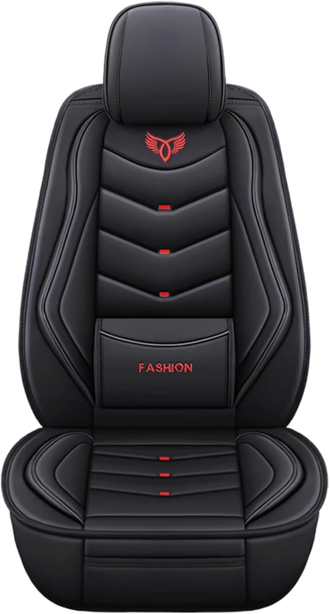 Car Seat Covers Full Set,Automotive seat Covers for Cars,Waterproof Leather seat Covers with Fixed Lumbar Support,Universal Fit for Most Cars,SUV,Trucks and Sedans
