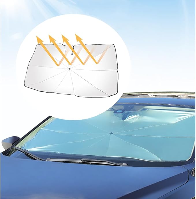 Car Windshield Sun Shade,Foldable Car Shade Umbrella for Blocking Sunlight & Insulating Heat,Portable Windshield Cover Sun Shades Cars Interior Accessories for Cars SUVs
