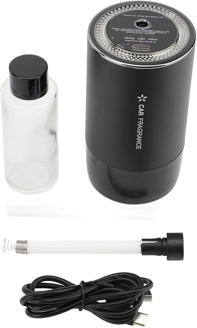 Tbest Car Aromatherapy Diffuser Large Capacity Odor Removal 3 Mist Modes Aluminum Alloy for Bedroom Home Office