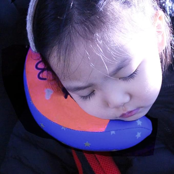 Kids Seat Belt Pillow Soft Car Seat Neck Support Pillow Pad Safety Belt Strap Cover Headrest Travel Cushion for Auto Airplane Pushchair