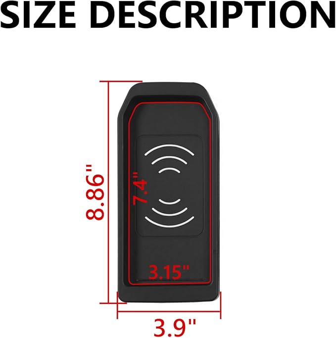 Xipoo Wireless Charger Compatible with 2019-2026 Chevy Silverado GMC Sierra Wireless Charging Tray Phone Charging Pad Full Console Upgraded Replacement for 2019-2026 Chevy Silverado Accessories