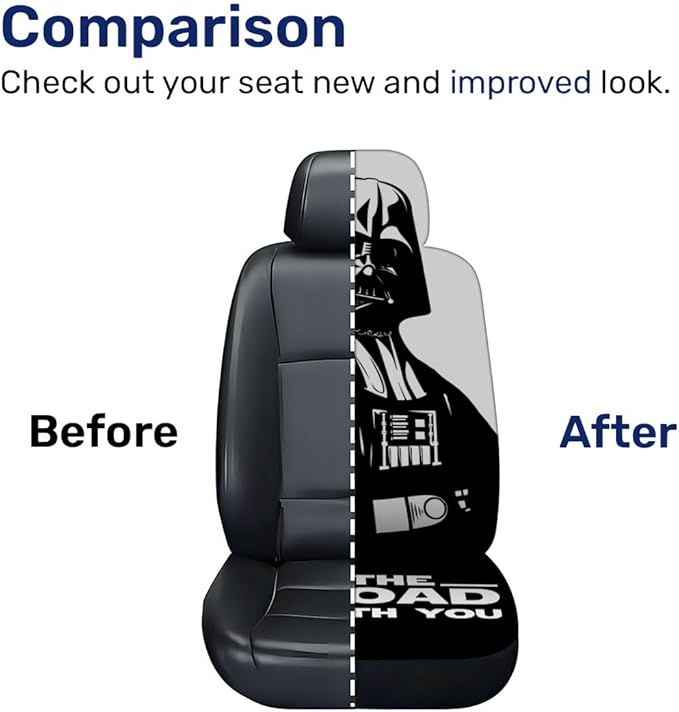 GENANY Galaxy Movie Character Car Seat Covers Set of 2, Breathable Front Seat Covers for Truck Sedan SUV, Funny Car Accessories, Funny Gift for Women Men