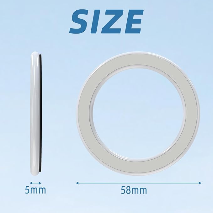 3 Pack Wall Mount Magnetic Phone Holder for iPhone 17/17 Pro/17 Pro Max/Air/16 15 14 13 12 Pro Max Plus mini, Hands-Free Magnet Shower Mirror Cell Phone Holder/Car Sticker Phone Stand, White
