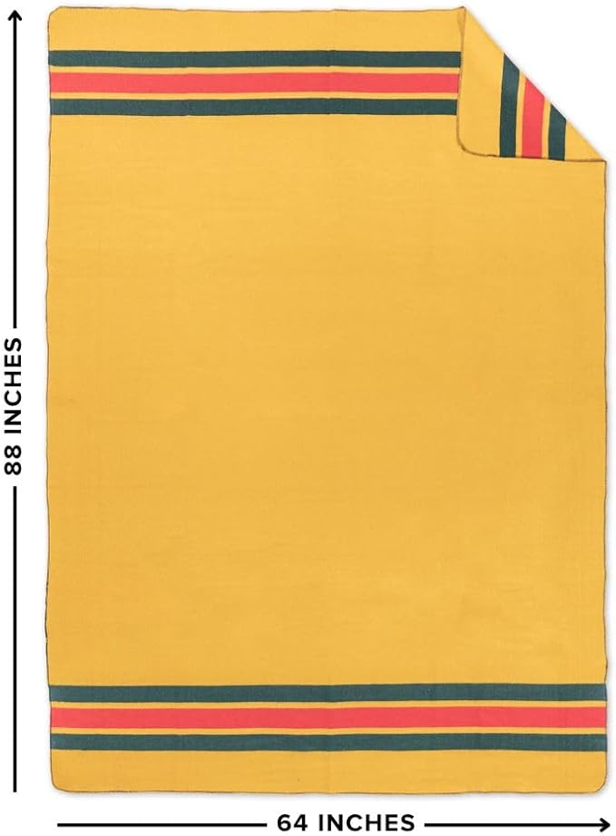 Arcturus Rainier Wool Blanket, Warm, Thick, Washable Wool Blanket for Home, Outdoors, Camping, Tailgates, Picnic, Hunting, Travel & Emergency Kits, Twin Size, 4.5 lb, North Cascades