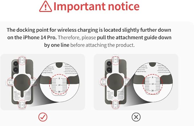 Sinjimoru for MagSafe Sticker, Magnetic Ring for Phone Case, Adaptor for MagSafe Magnet, 1000g Magnet Strength, Wireless Charging, M-Plate White