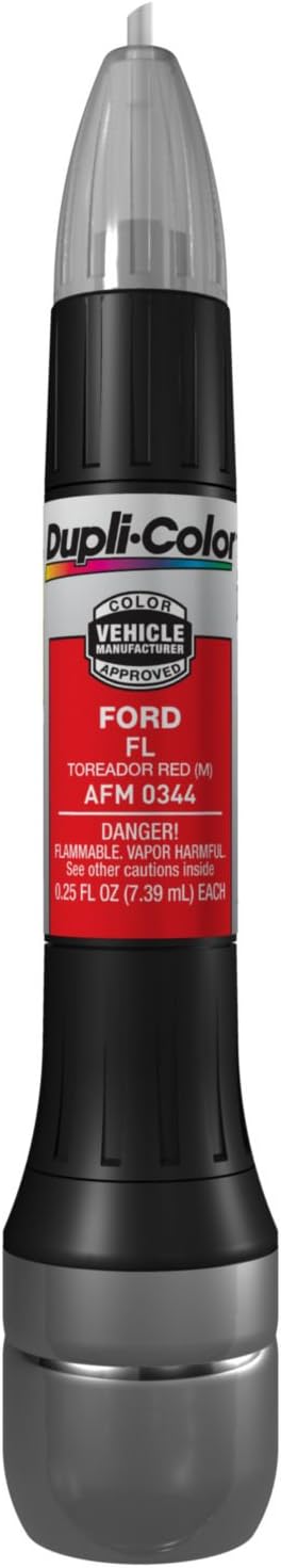 Dupli-Color AFM0344 Scratch Fix All-In-1 Exact-Match Automotive Touch-Up Paint – Ford Toreador Red – 0.25 oz. Paint Pen