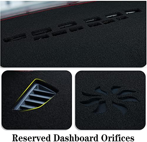 Dash Covers for Jeep-Grand Cherokee 2021-2023,Polyester Car Dashboard Cover,Dash Board Protecter Cover,Interior Car Dash Board Covers Mat,Black