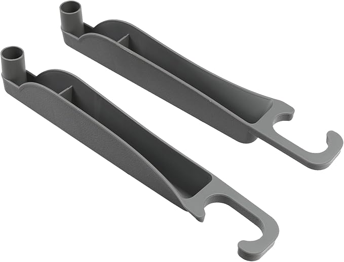 2PCS Car Seat Gap Filler Organizer, Multifunctional Seat Side Gap Filler Between Seat and Console, with Organizer & Hook Function for Avoiding Dropped Items, Universal Fits (Gray)