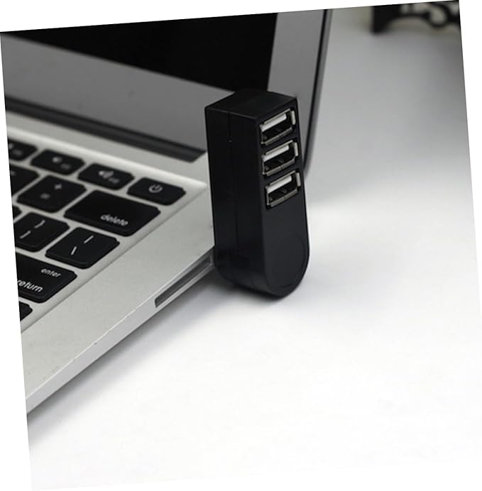 Homoyoyo Mini 3 USB Splitter Rotatable Hub USB 2.0 Data Hub Car USB Port Expander
