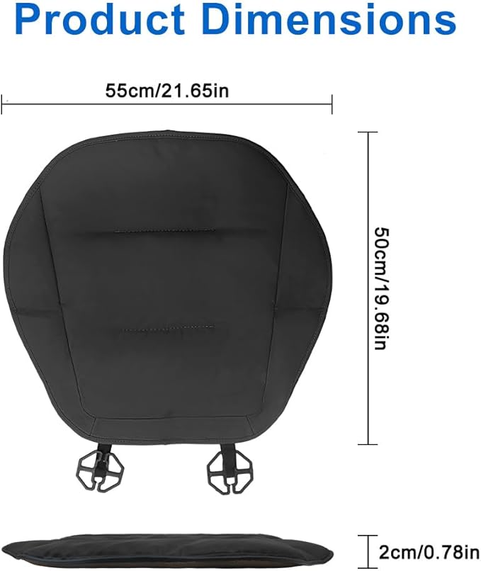 Car Seat Cushion, Thin Seat Cushion 0.78in, Office Chair Cushion, Car Seat Cushions for Driving, Summer Breathable Driver Seat Cushion for Long Sitting Relief, Car Seat Pad (Black)
